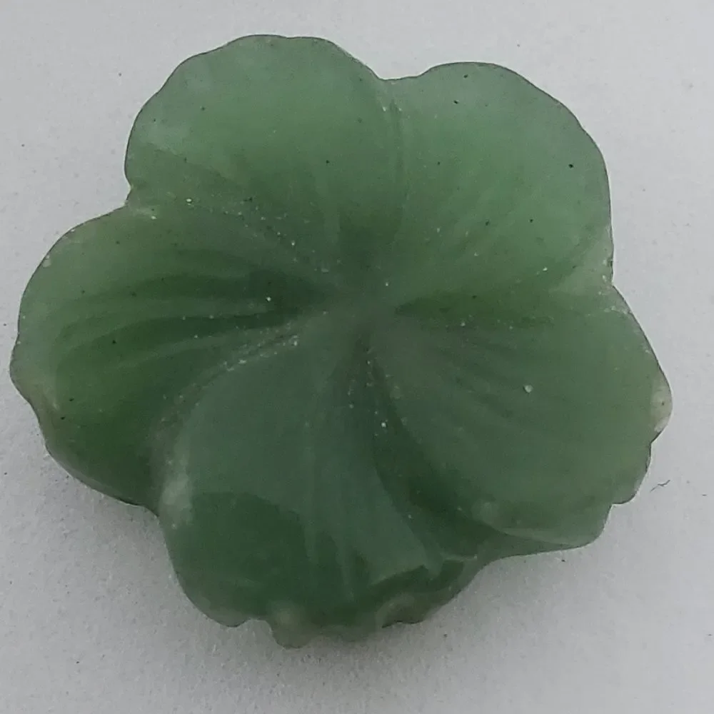 Carved Aventurine Flower Bead